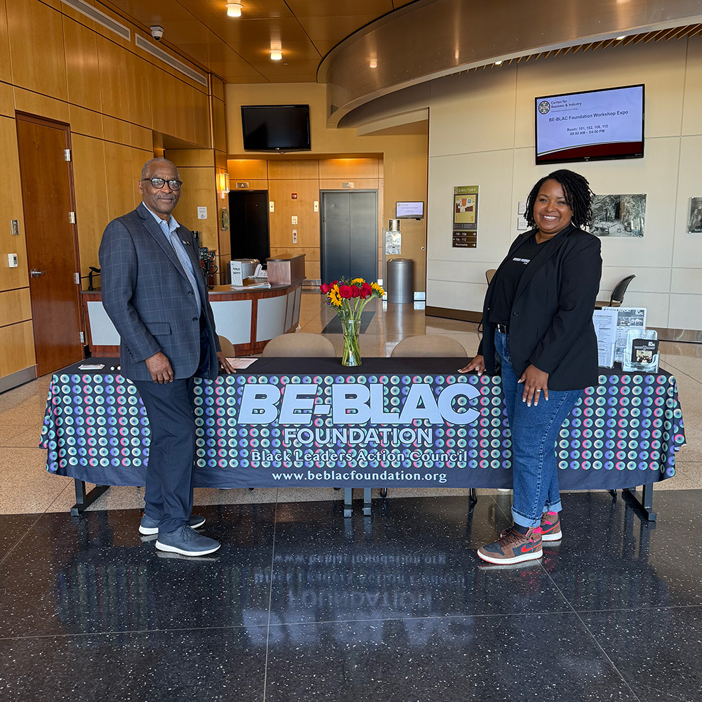 Spring-Expo-25-7-welcome-table-square-1000w-01 the Be BLAC Foundation welcome table at the Spring Expo 25